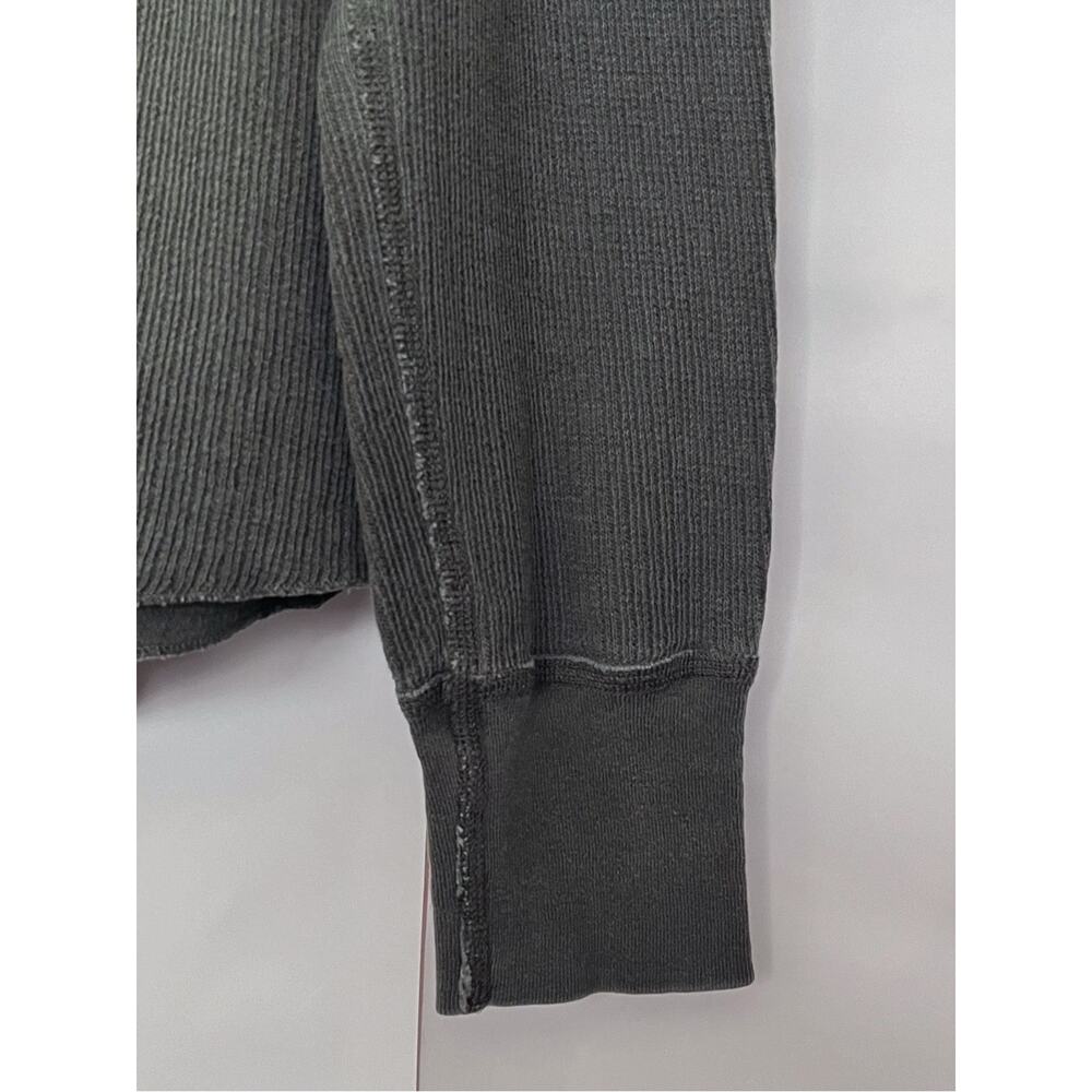 Buck Mason Vintage Thermal Surplus Tee Long Sleeve Waffle Crew Size Medium Gray - Picture 4 of 14